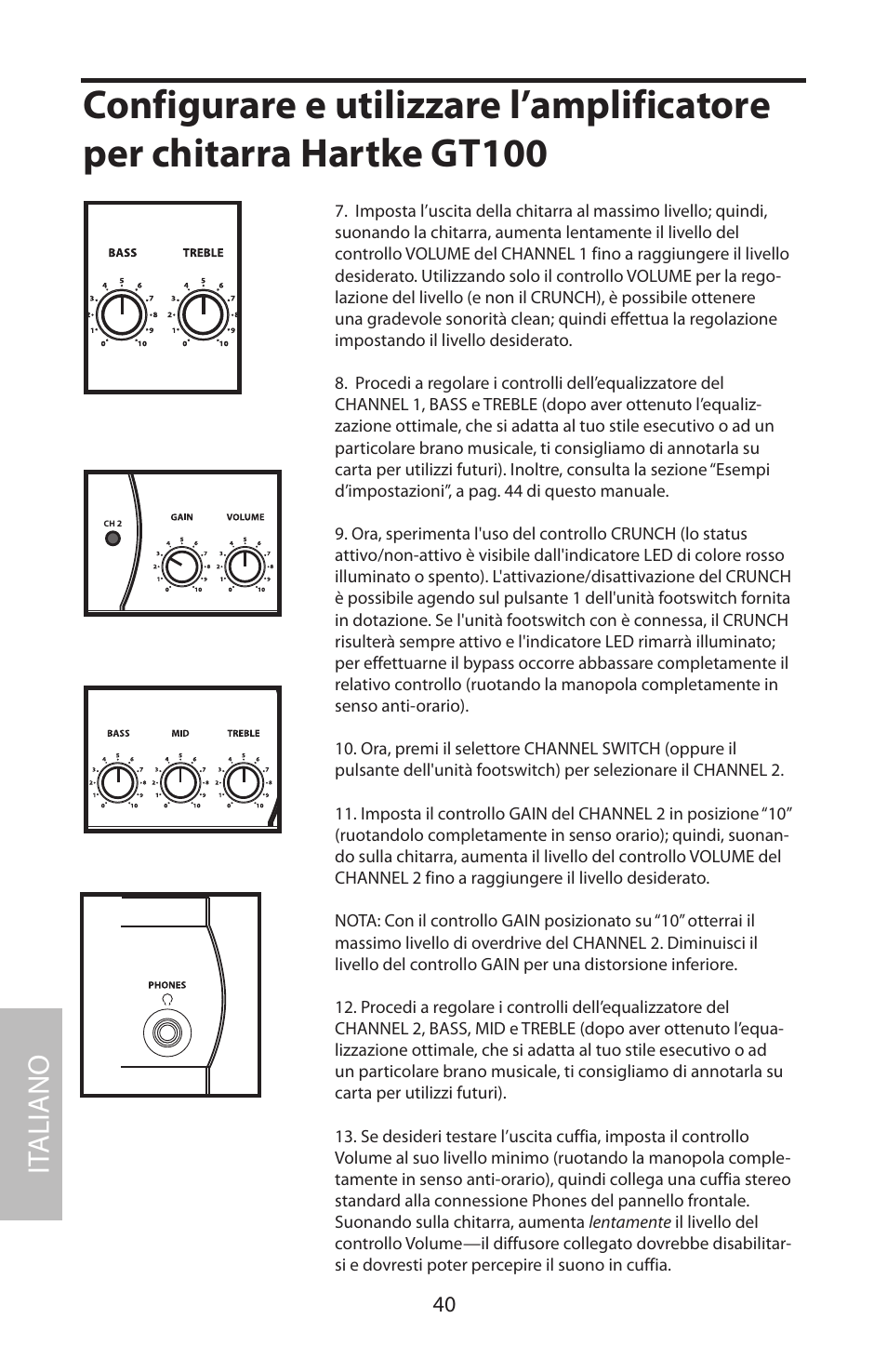 It aliano | Samson GT100C User Manual | Page 44 / 56