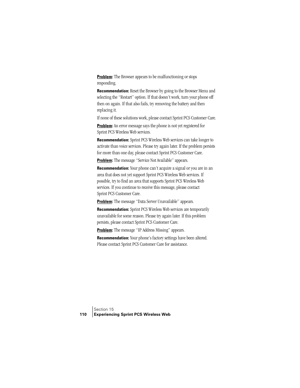 Samsung SPH-A400 User Manual | Page 110 / 157
