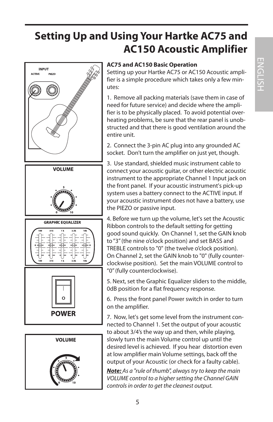 English | Samson Acoustic User Manual | Page 11 / 84