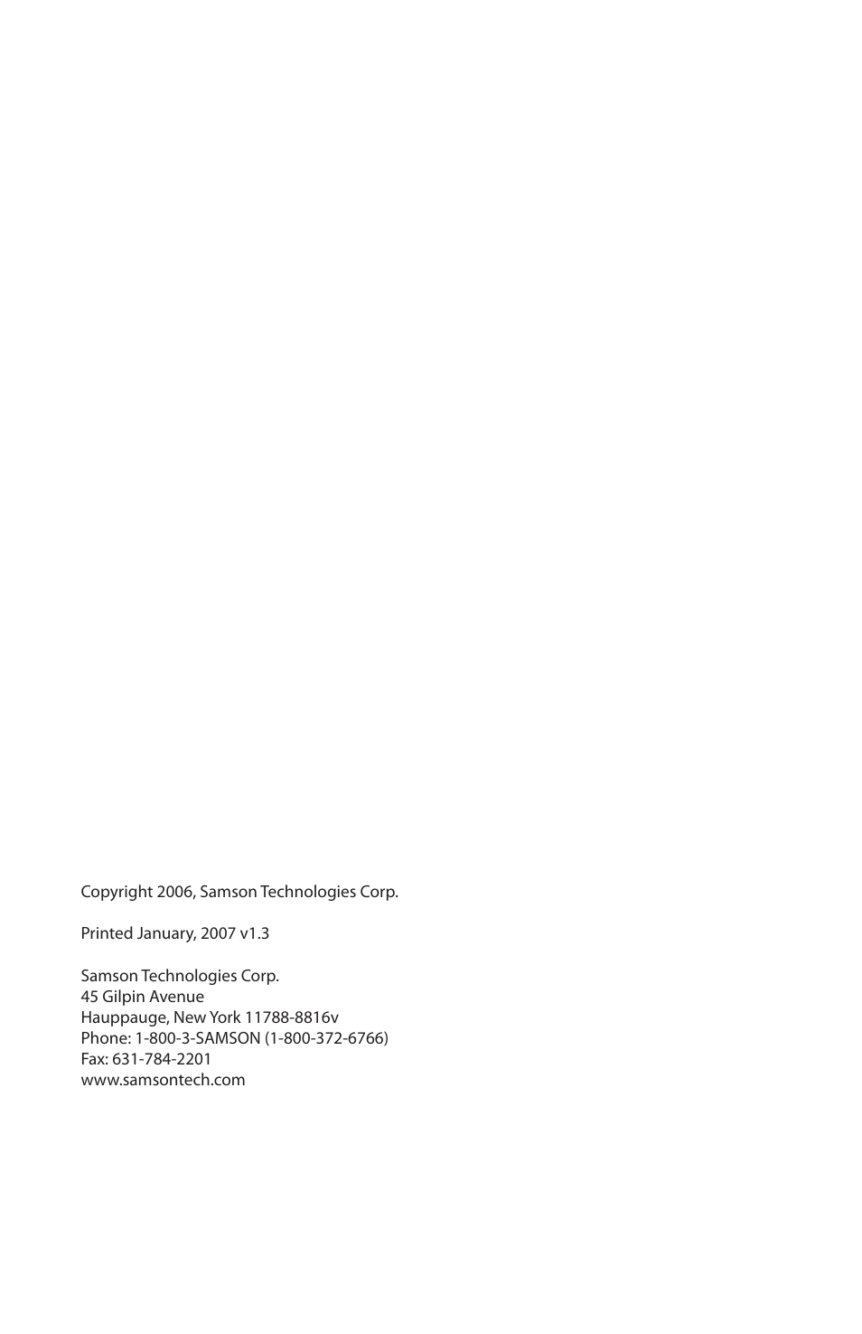 Samson Acoustic User Manual | Page 2 / 84