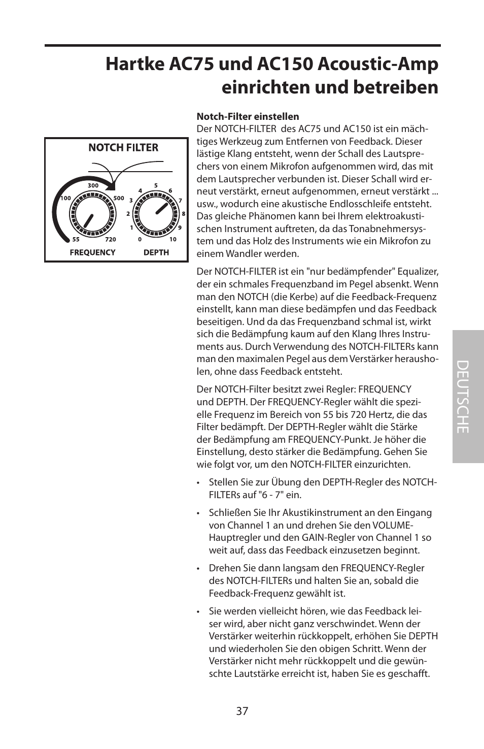 Deut sche | Samson Acoustic User Manual | Page 43 / 84