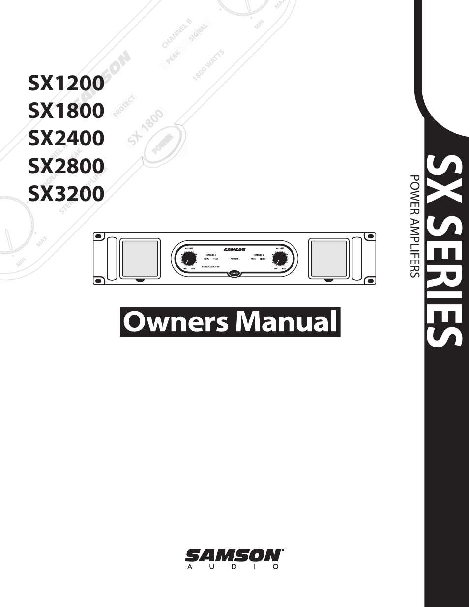 Samson SX2800 User Manual | 60 pages
