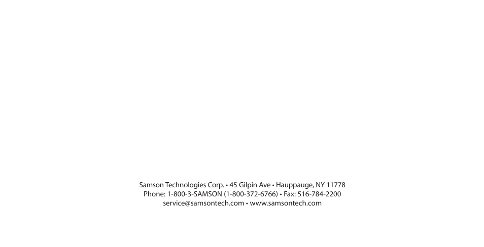 Samson CM15P User Manual | Page 12 / 12