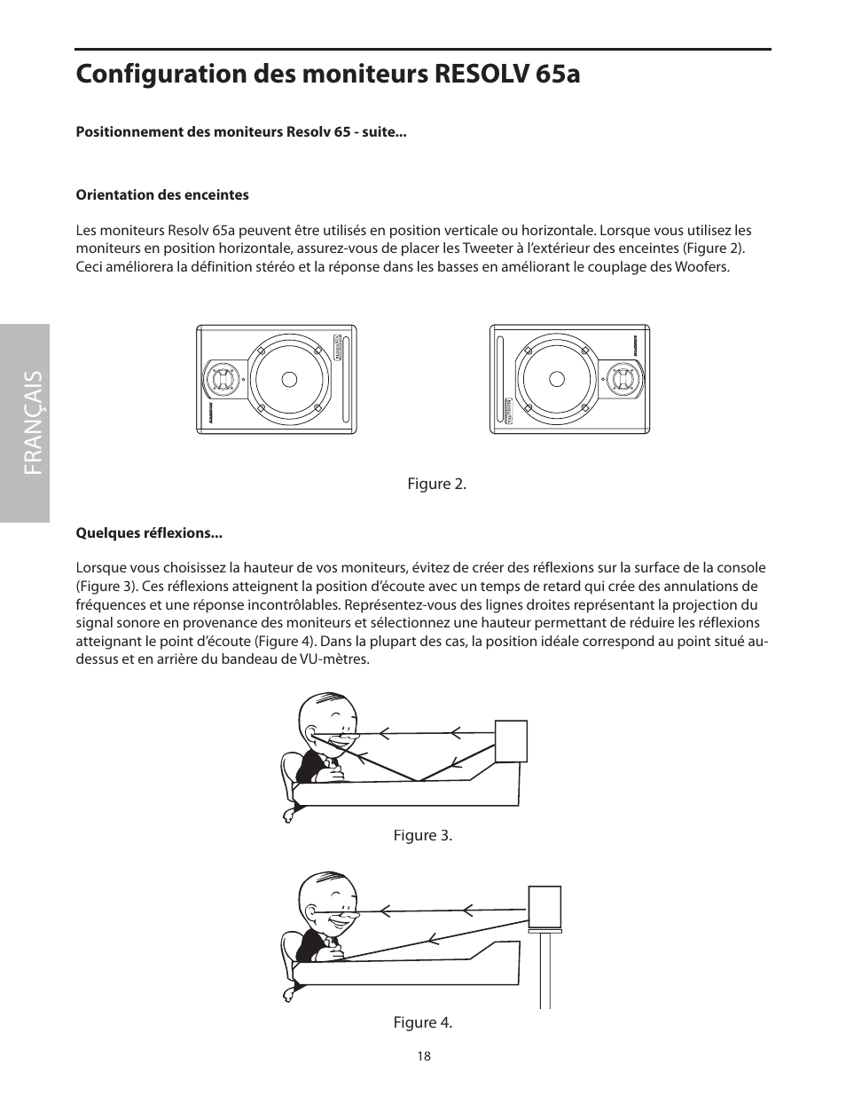Configuration des moniteurs resolv 65a, Fr anç ais | Samson Resolv 65a RESOLV65A User Manual | Page 20 / 52