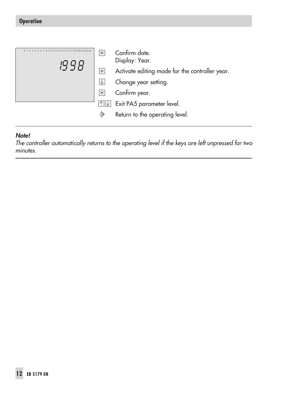 Operation, Eb 5179 en | Samson Trovis 5100 User Manual | Page 12 / 142