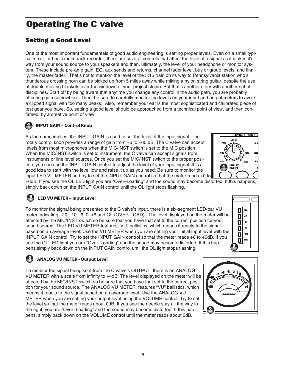 Operating the c valve | Samson C.valve C Class User Manual | Page 10 / 24