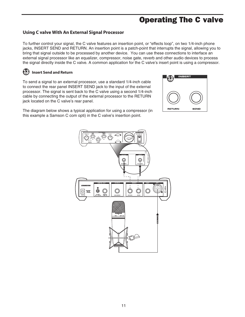 Operating the c valve | Samson C.valve C Class User Manual | Page 13 / 24