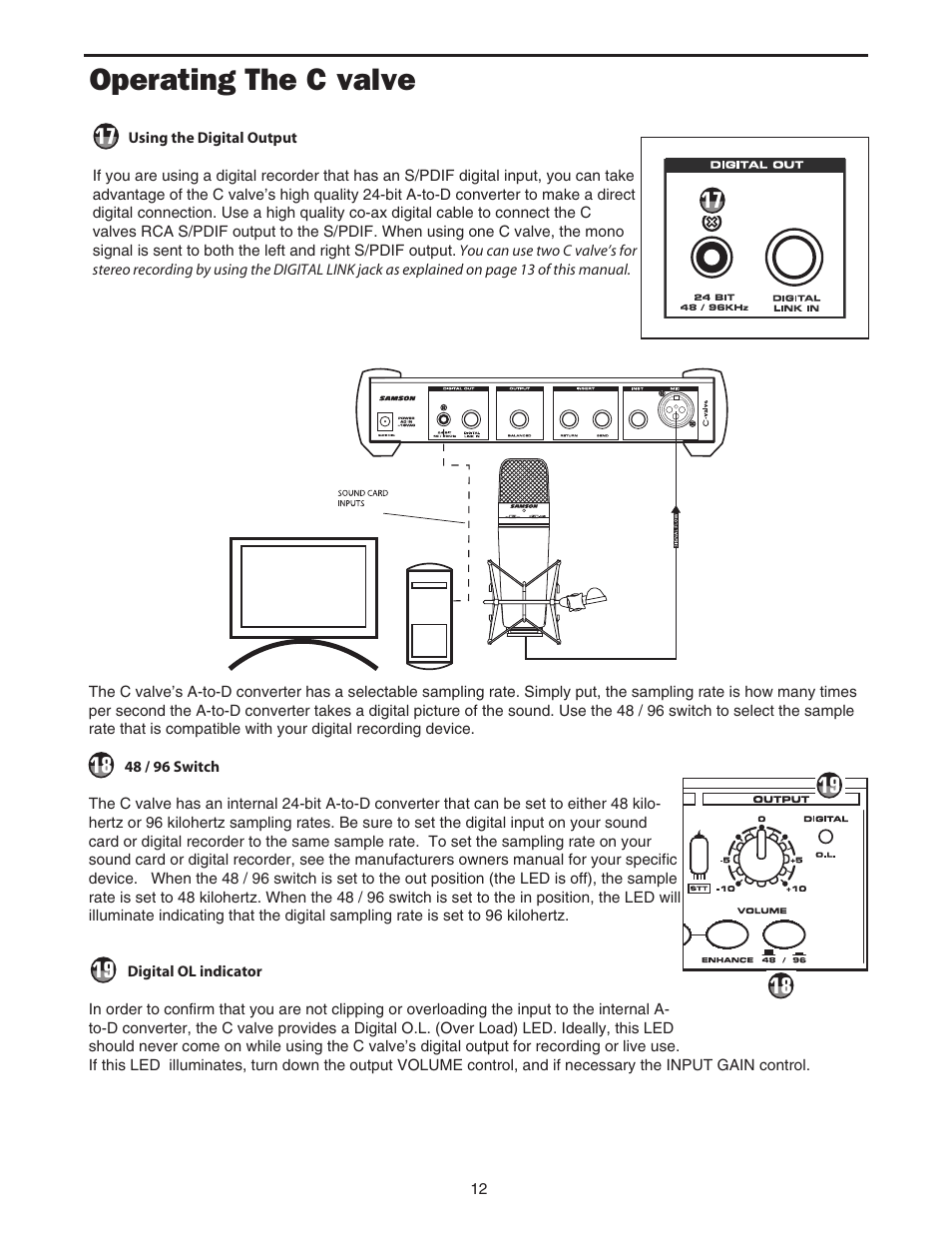 Operating the c valve | Samson C.valve C Class User Manual | Page 14 / 24