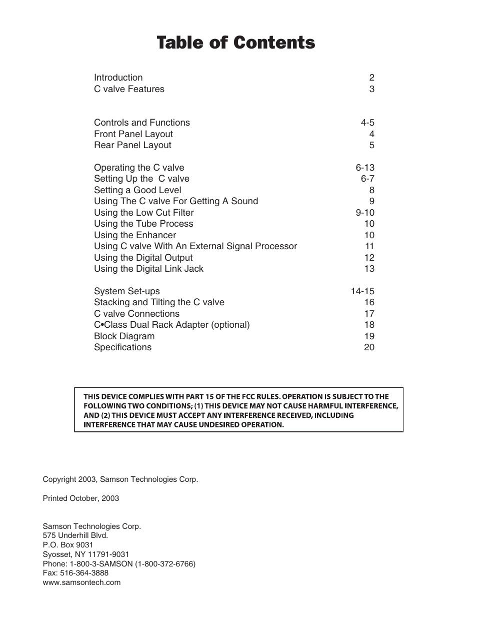 Samson C.valve C Class User Manual | Page 3 / 24