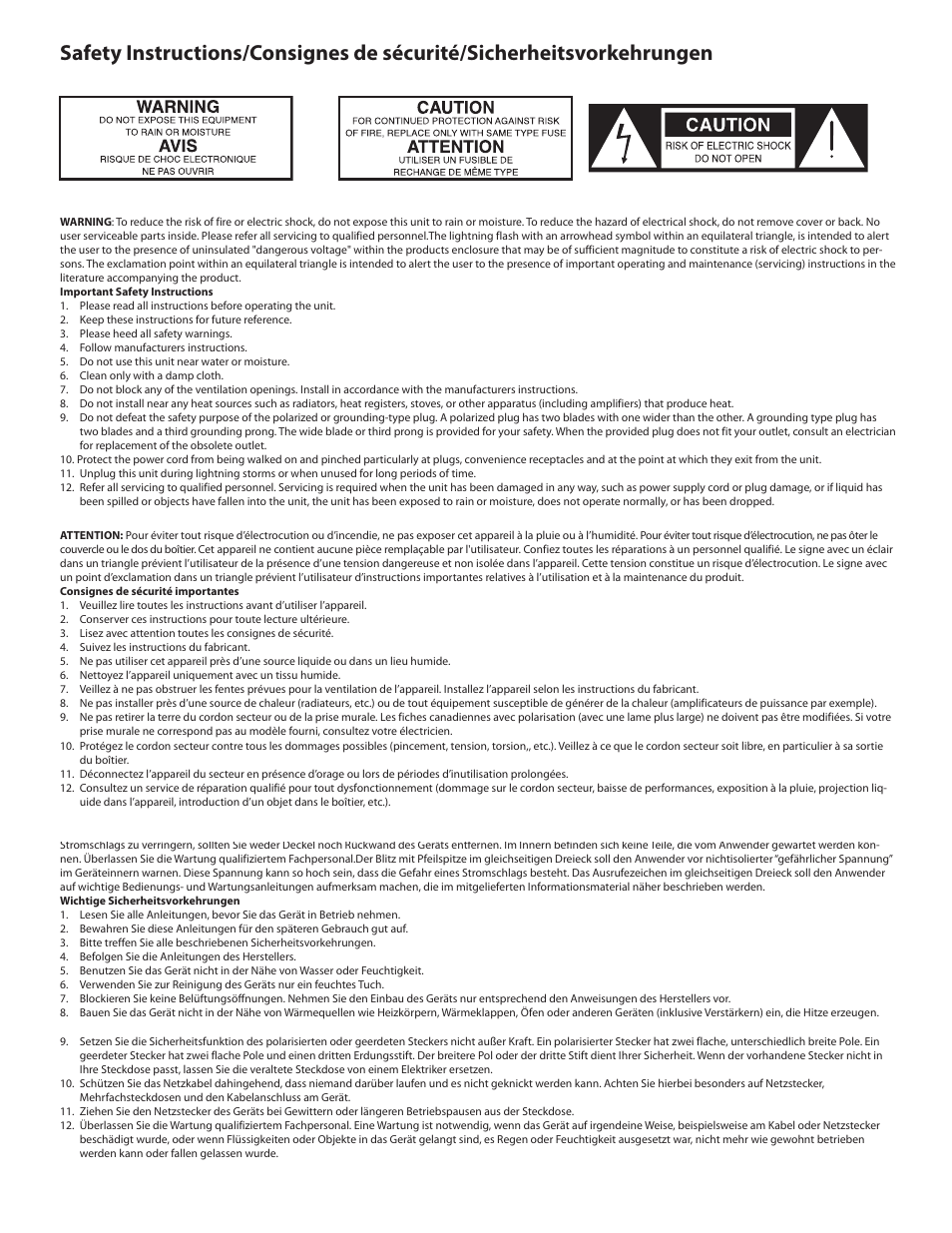 Samson RS15 User Manual | Page 2 / 44