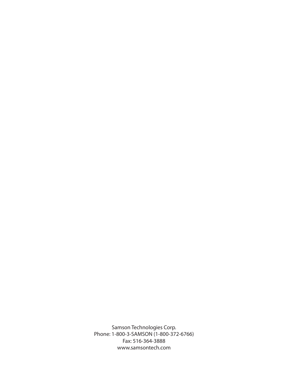 Samson RS15 User Manual | Page 44 / 44