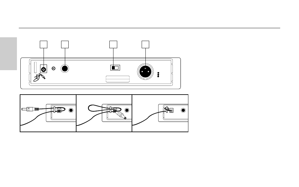Rear panel, Guided tour - ur1 receiver / rear panel, Samson airline | English | Samson AH1/QE User Manual | Page 10 / 80