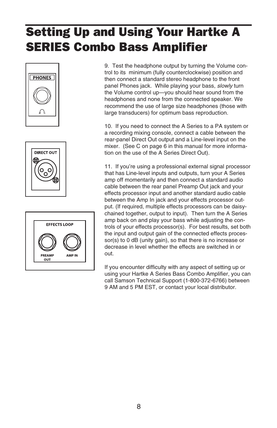 Samson A100 User Manual | Page 10 / 16