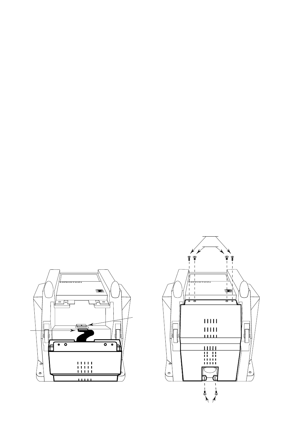 Instructions for installation of battery, Figure 3 figure 4 | Samson RB2030 User Manual | Page 3 / 4