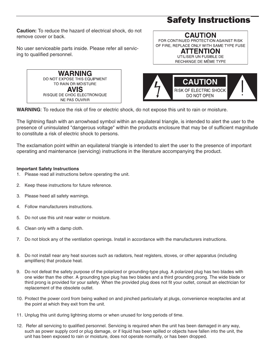 Safety instructions | Samson 215 User Manual | Page 2 / 20