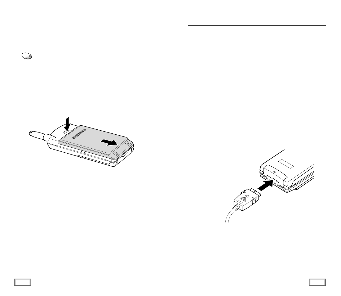 Charging a battery | Samsung SCH-620i User Manual | Page 8 / 38