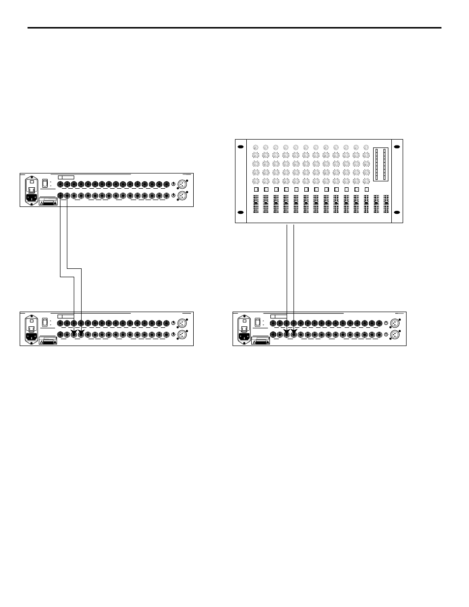 Linking the pl 1602 with other mixers, Applications, Risk of electric shock do not open | Main out | Samson PL1602 User Manual | Page 25 / 28