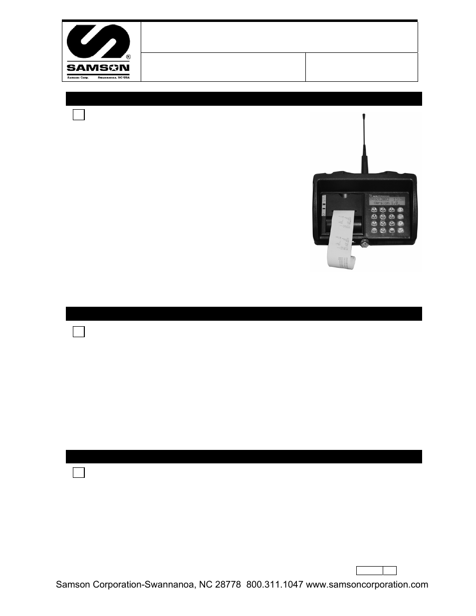Samson RFX Keypad 2190 User Manual | 37 pages