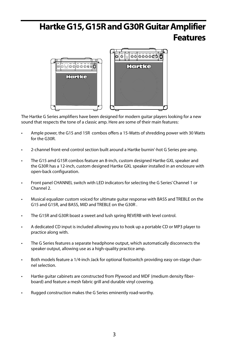 Samson G30R User Manual | Page 5 / 16