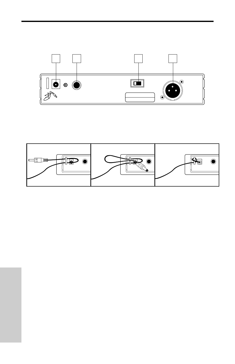 Panel trasero del vr3td, Recorrido guiado - panel trasero del vr3td 42, Esp anol | Recorrido guiado - panel trasero del vr3td | Samson VHF Series User Manual | Page 42 / 54