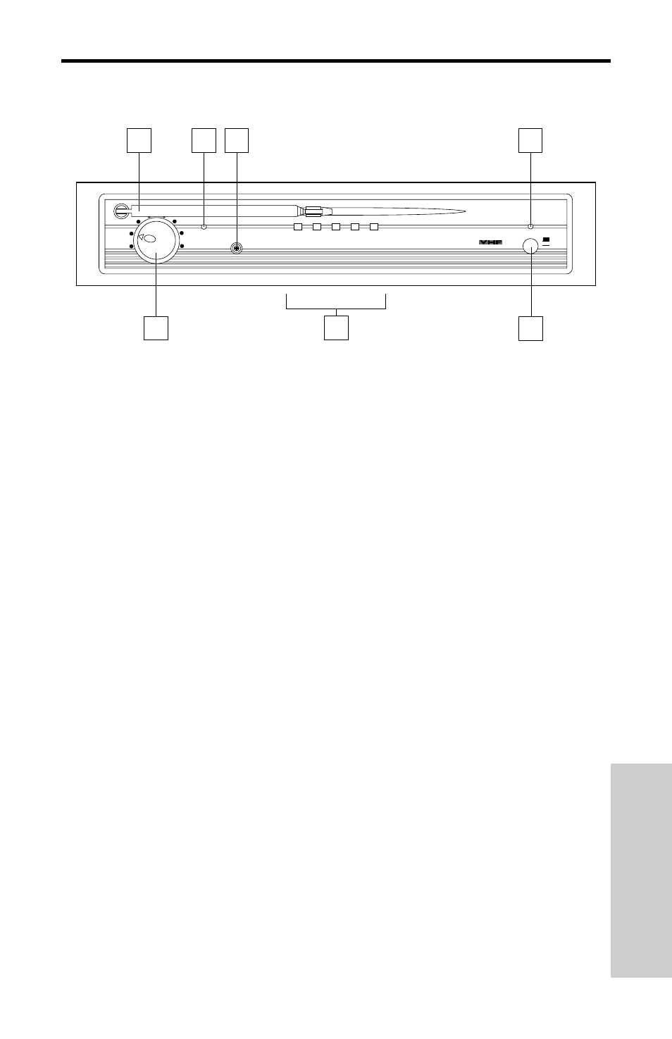 Panel frontal del vr3, Recorrido guiado - panel frontal del vr3 43, Esp anol | Recorrido guiado - panel frontal del vr3 | Samson VHF Series User Manual | Page 43 / 54