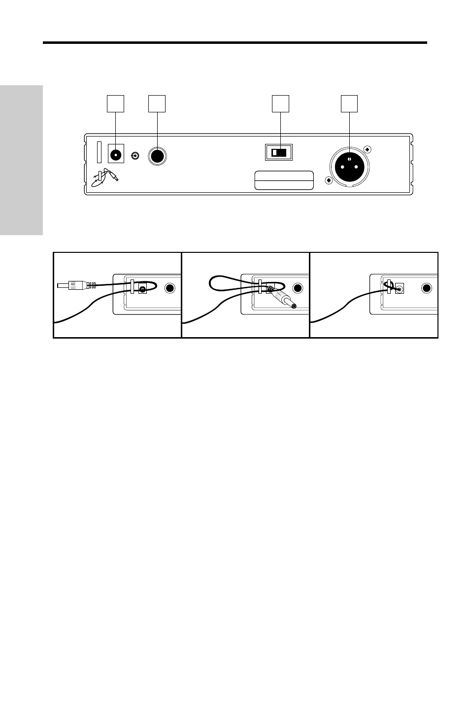 Vr3 receiver rear panel, Guided tour - vr3 receiver rear panel 8, Guided tour - vr3 rear panel | English | Samson VHF Series User Manual | Page 8 / 54