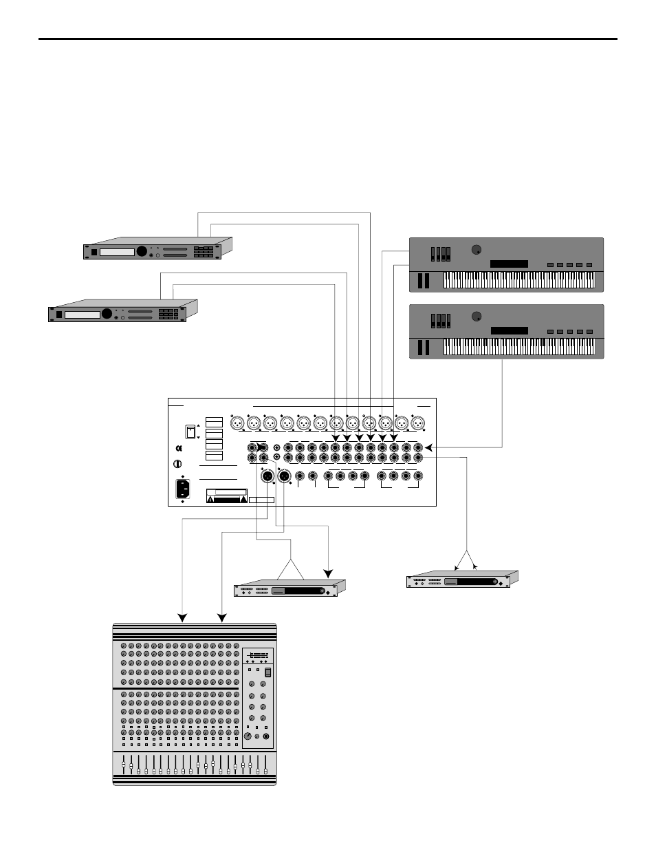 Using the mpl 1204 as a keyboard submixer, Using the mpl 1204 as a keyboard submixer 27, Applications | Samson MPL 1204 User Manual | Page 27 / 31