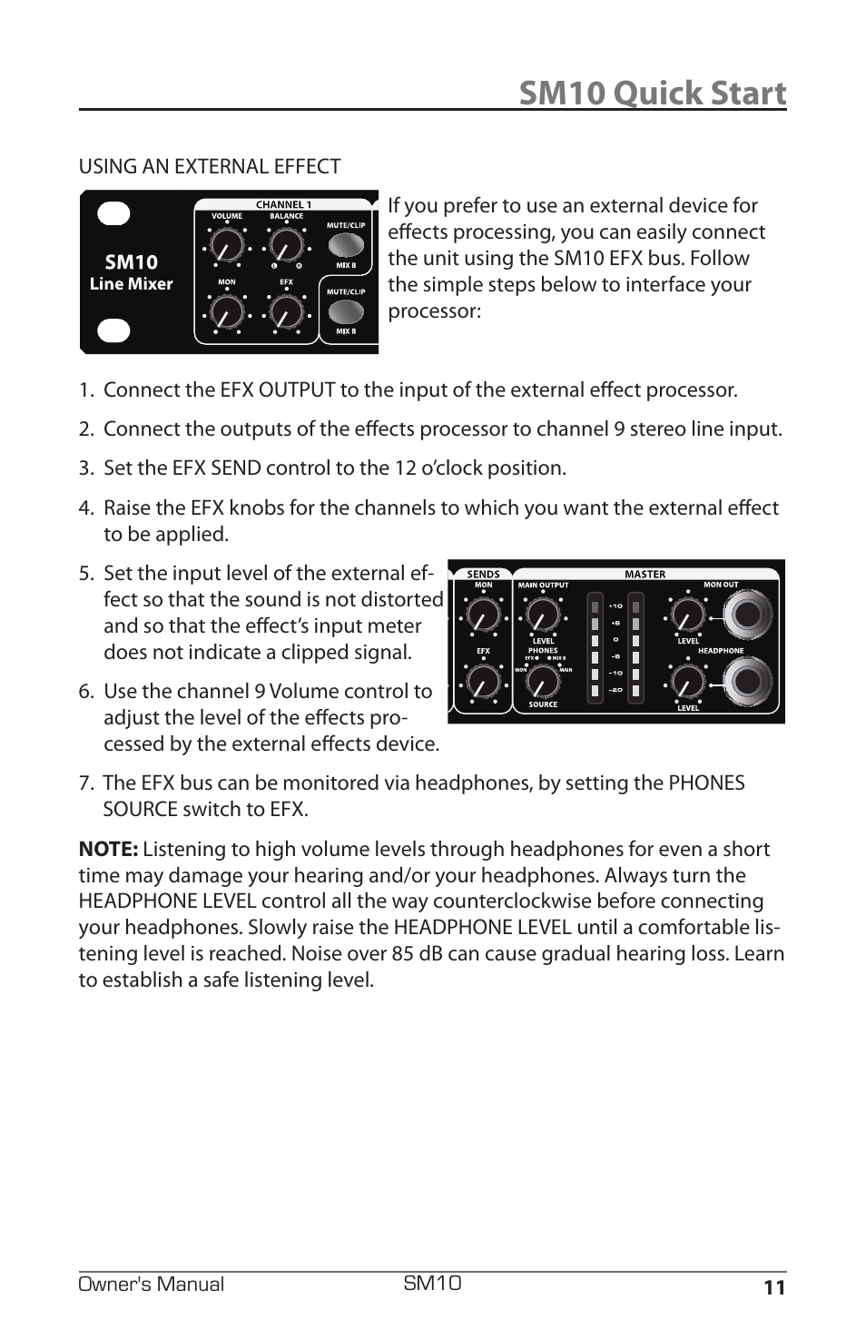 Sm10 quick start | Samson SM10 User Manual | Page 15 / 19