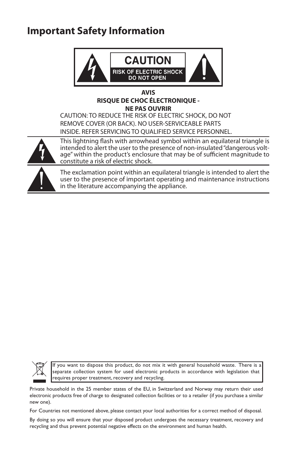 Important safety information | Samson SM10 User Manual | Page 2 / 19
