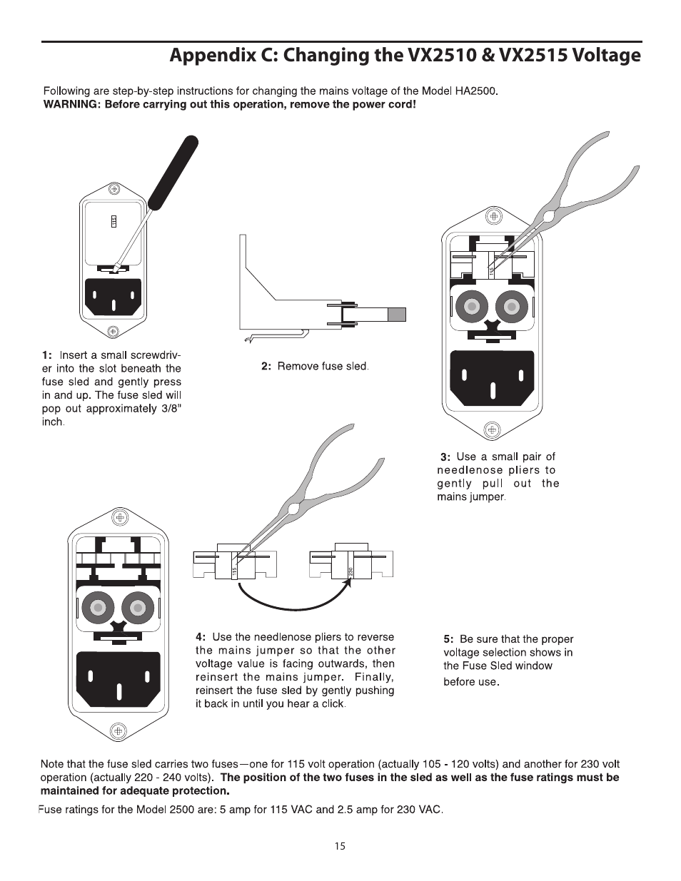 Samson VX2510 User Manual | Page 17 / 20