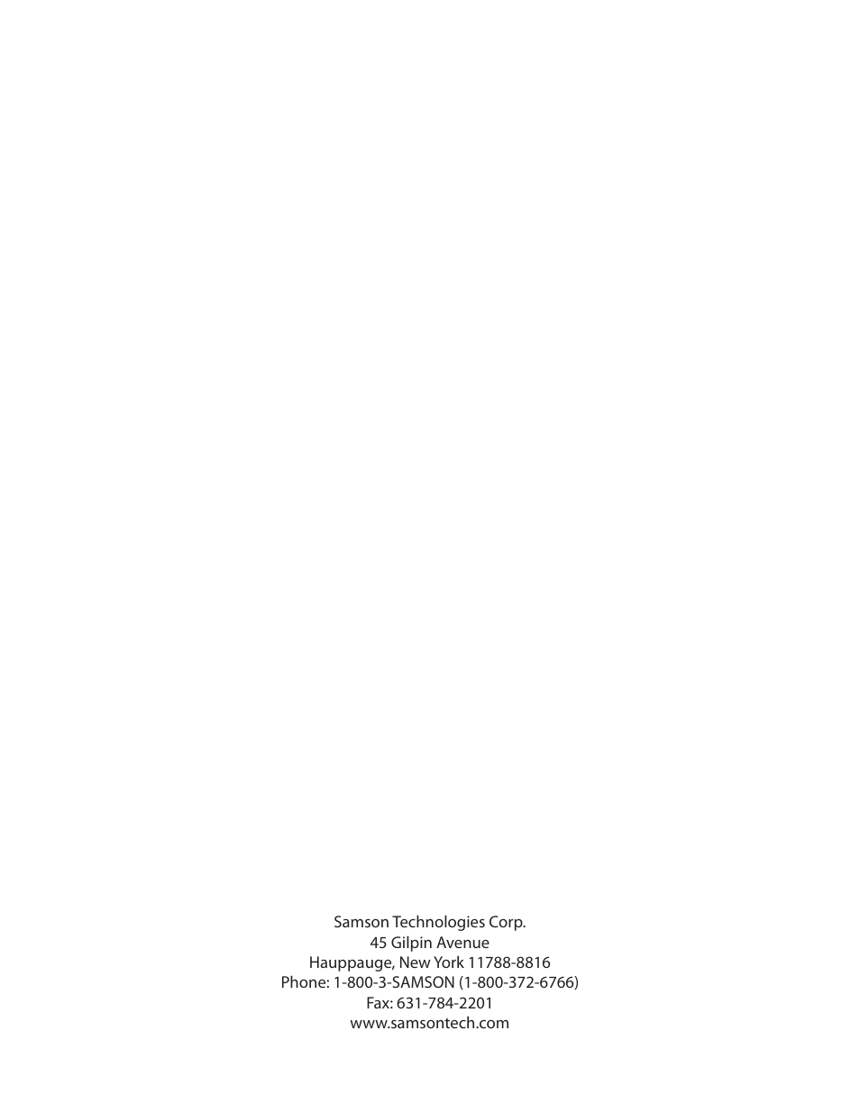Samson POWER AMPLIFERS PG3800 User Manual | Page 16 / 16