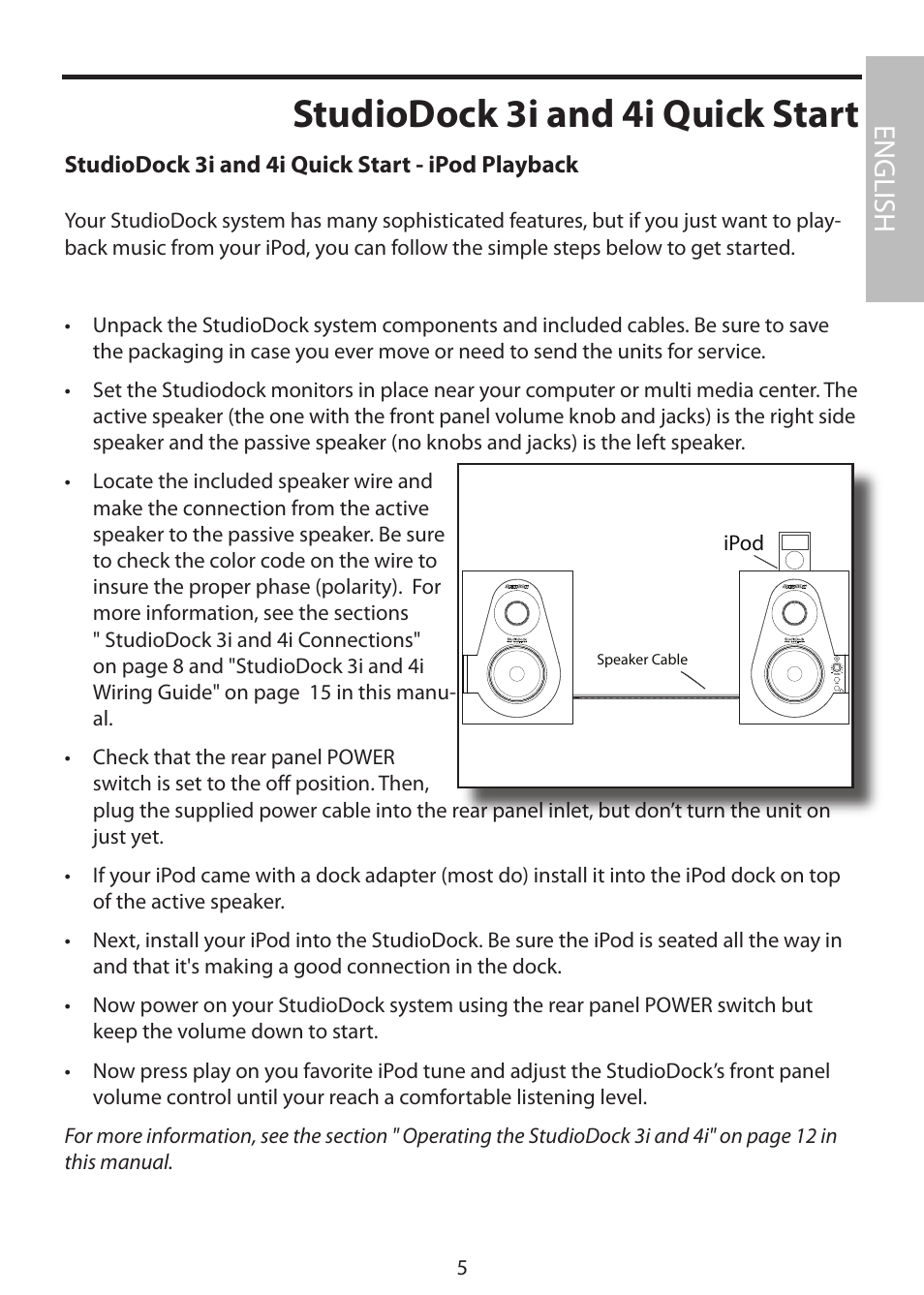 Studiodock 3i and 4i quick start, English | Samson StudioDock 3i User Manual | Page 11 / 88