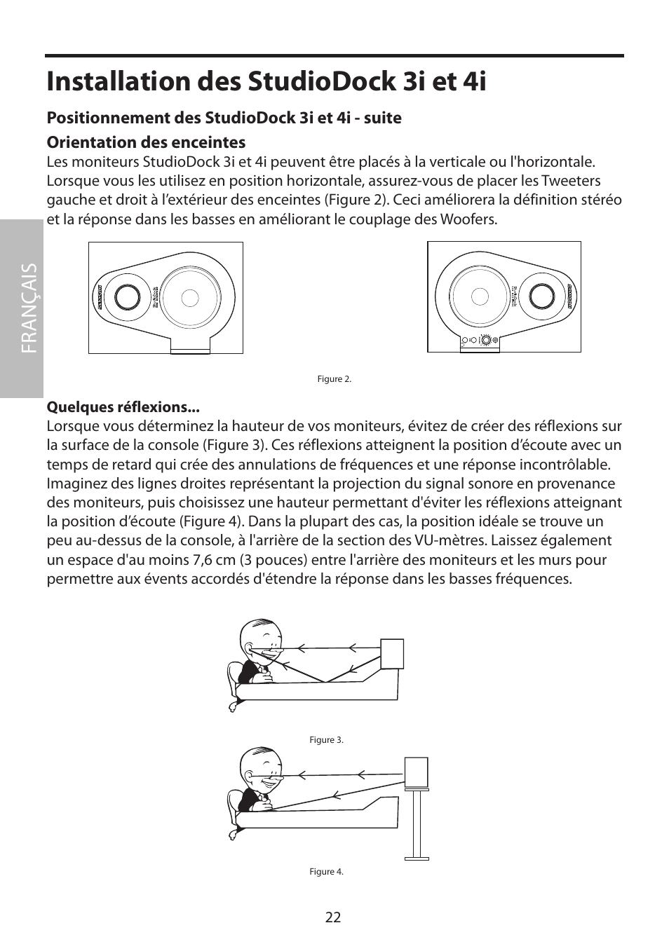 Installation des studiodock 3i et 4i, Fr anç ais | Samson StudioDock 3i User Manual | Page 28 / 88