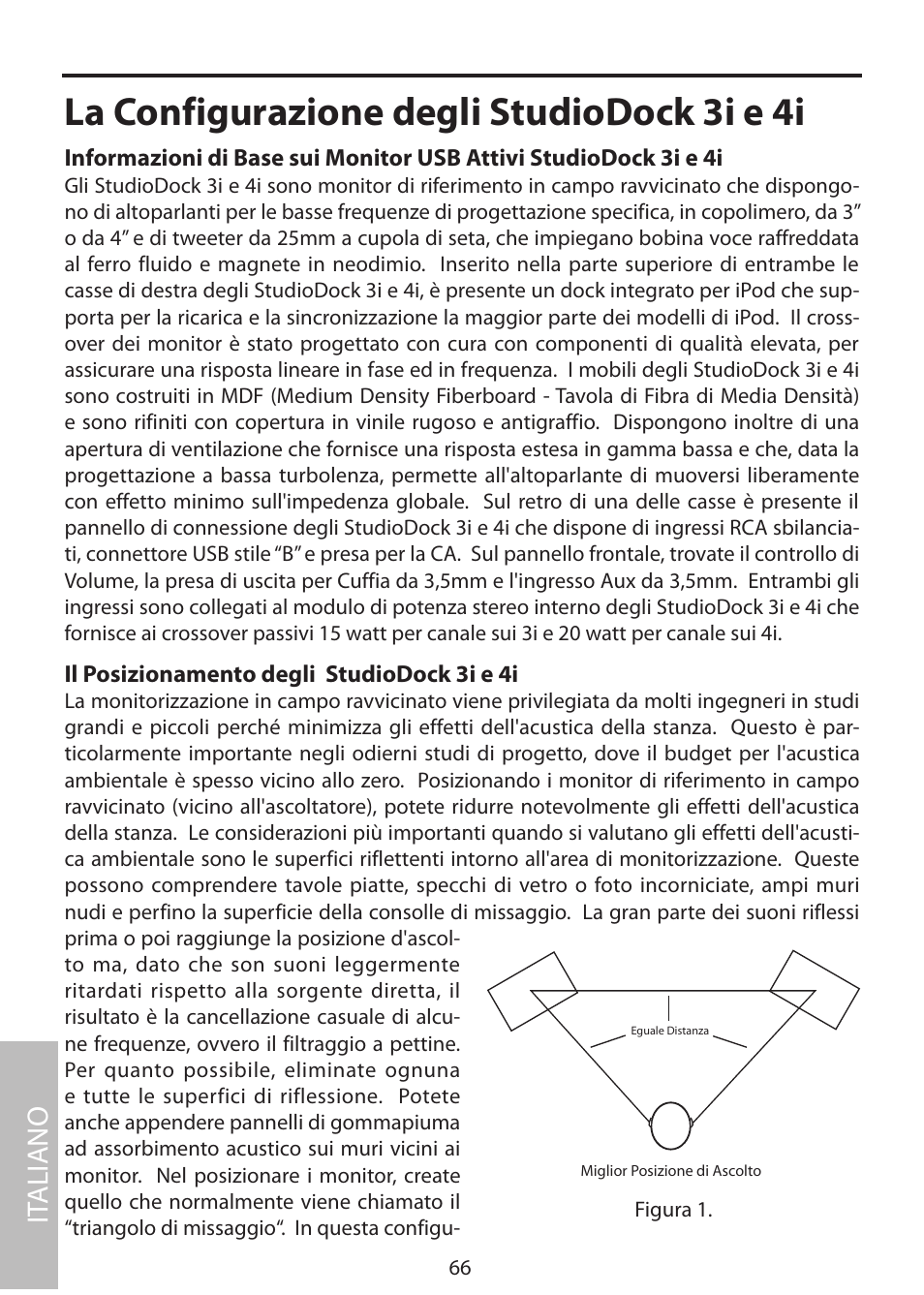 La configurazione degli studiodock 3i e 4i, It aliano | Samson StudioDock 3i User Manual | Page 72 / 88