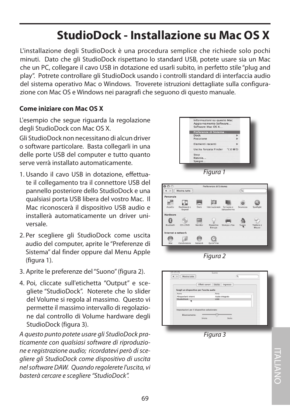Studiodock - installazione su mac os x, It aliano | Samson StudioDock 3i User Manual | Page 75 / 88