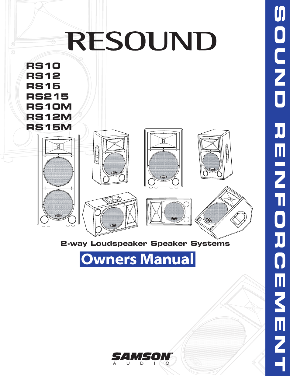 Samson RS12 User Manual | 16 pages