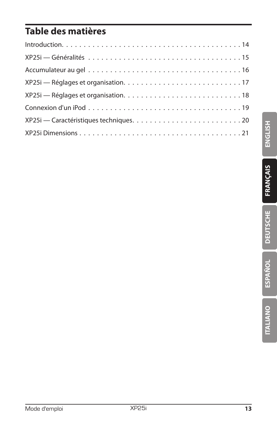 Samson EXPIDETION XP25I User Manual | Page 17 / 64