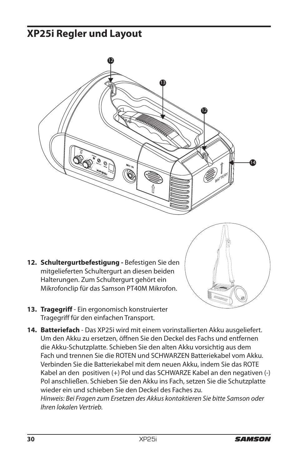 Xp25i regler und layout | Samson EXPIDETION XP25I User Manual | Page 34 / 64