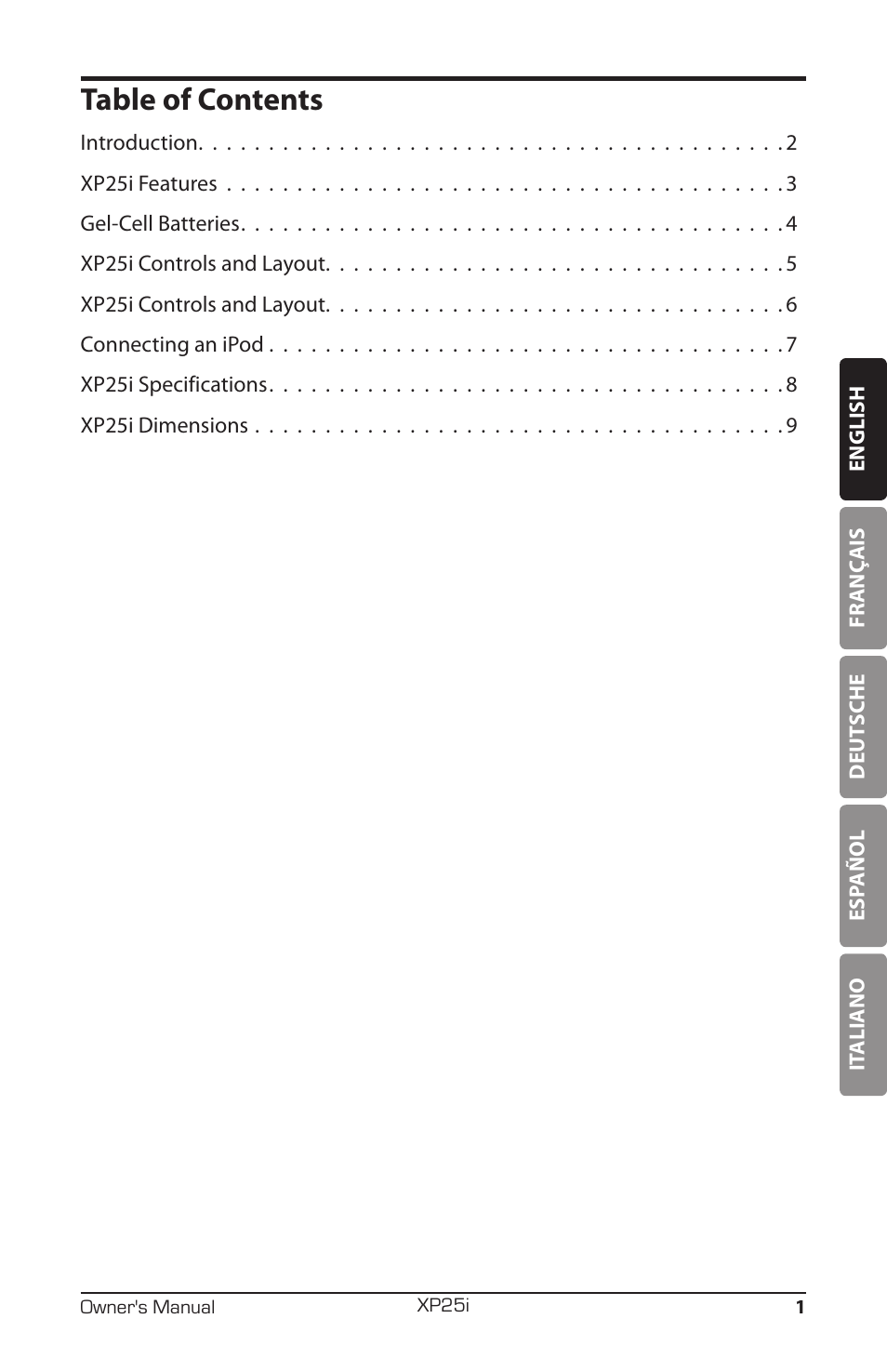 Samson EXPIDETION XP25I User Manual | Page 5 / 64