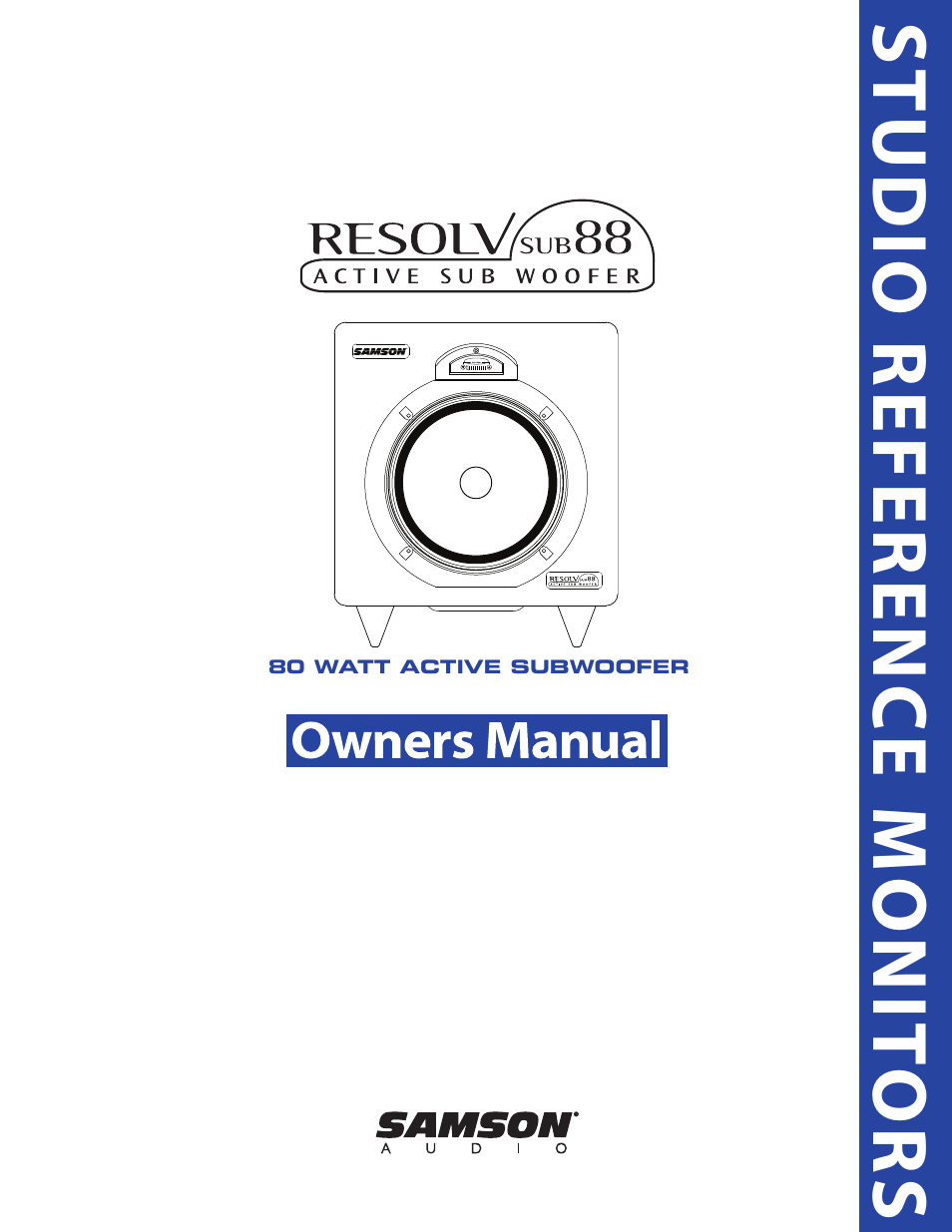 Samson SUB88 User Manual | 68 pages