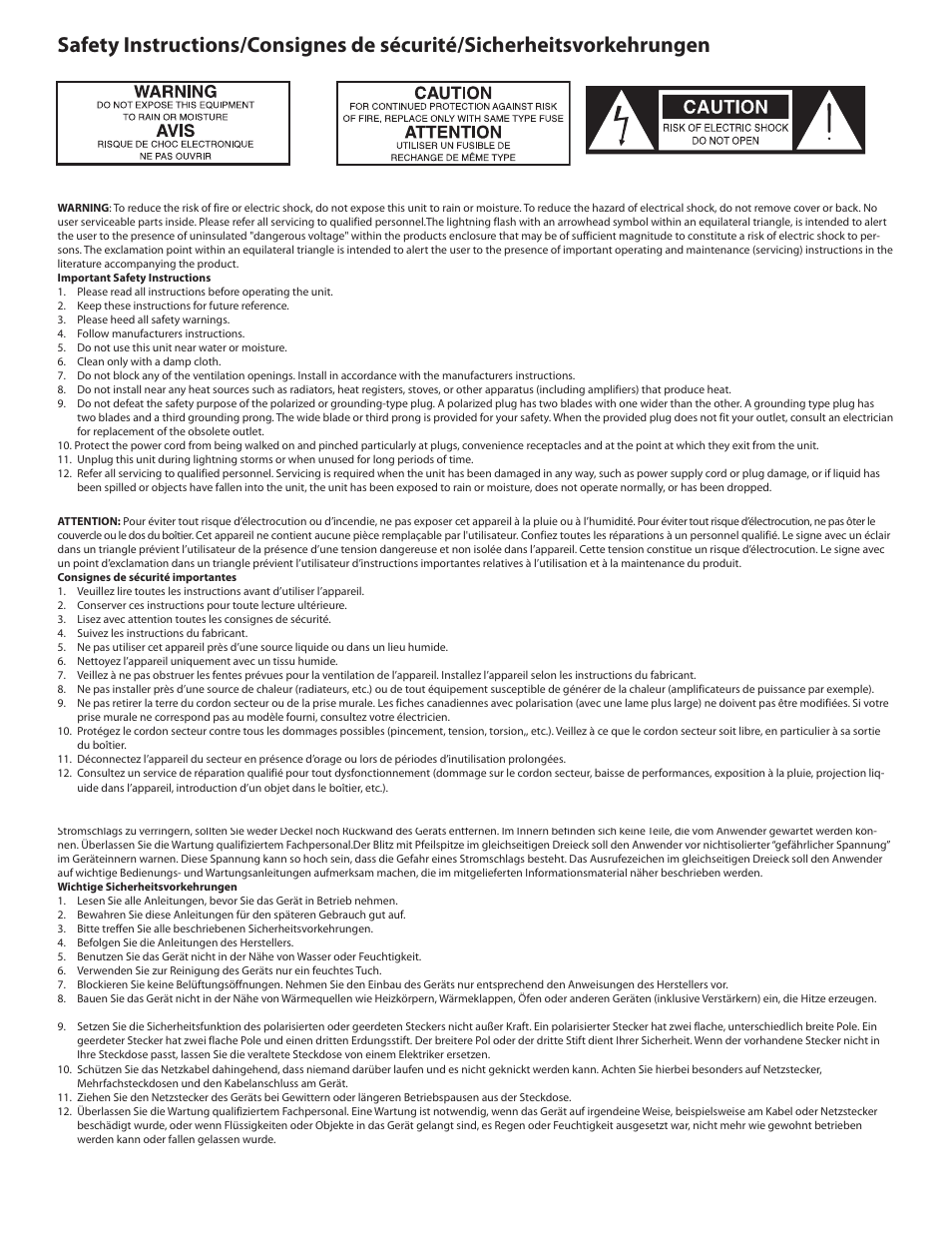 Samson SUB88 User Manual | Page 2 / 68