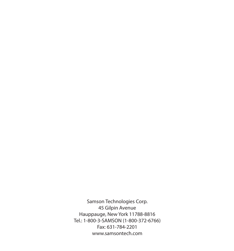 Samson S. phantom S Class User Manual | Page 32 / 32
