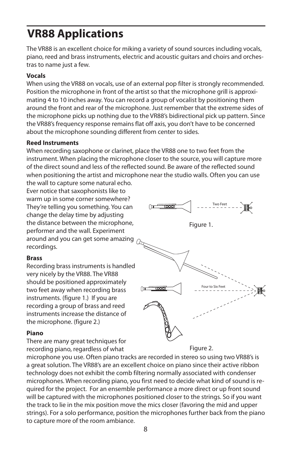 Vr88 applications | Samson VR88 User Manual | Page 10 / 16