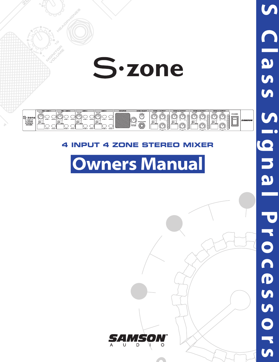Samson S.zone S Class User Manual | 28 pages