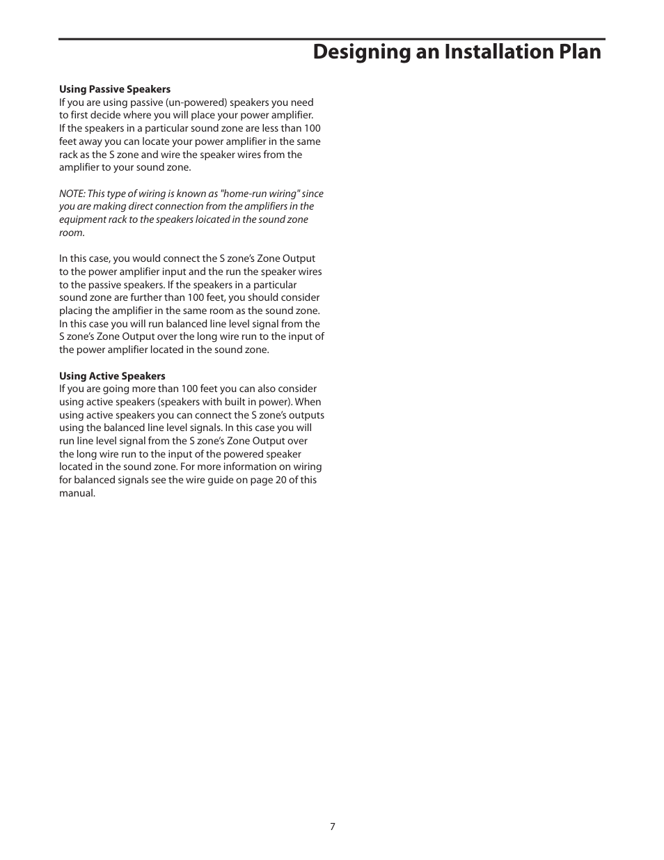 Designing an installation plan | Samson S.zone S Class User Manual | Page 9 / 28