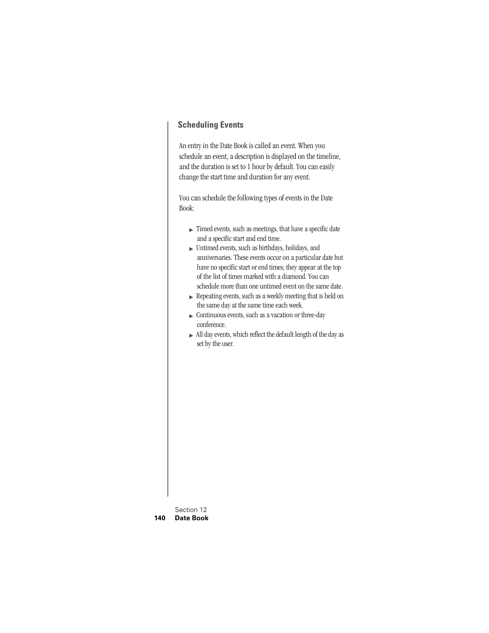 Scheduling events | Samsung SPH-I300 User Manual | Page 143 / 313