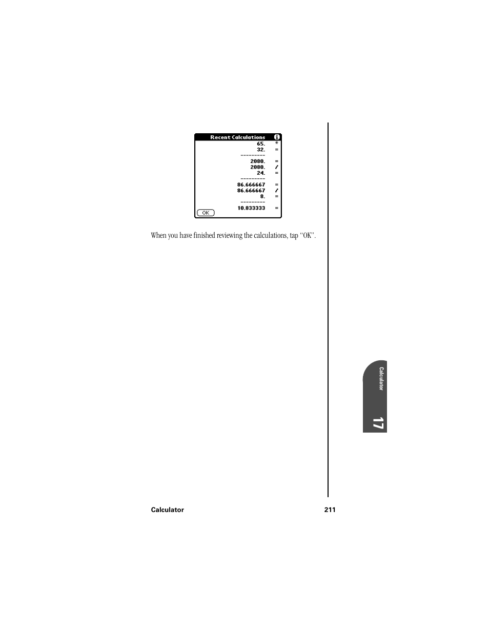 Ca 17 | Samsung SPH-I300 User Manual | Page 214 / 313