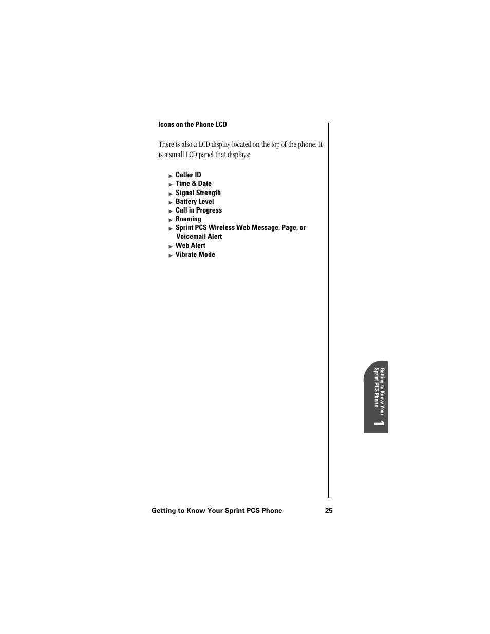 Icons on the phone lcd, Ge 1 | Samsung SPH-I300 User Manual | Page 28 / 313