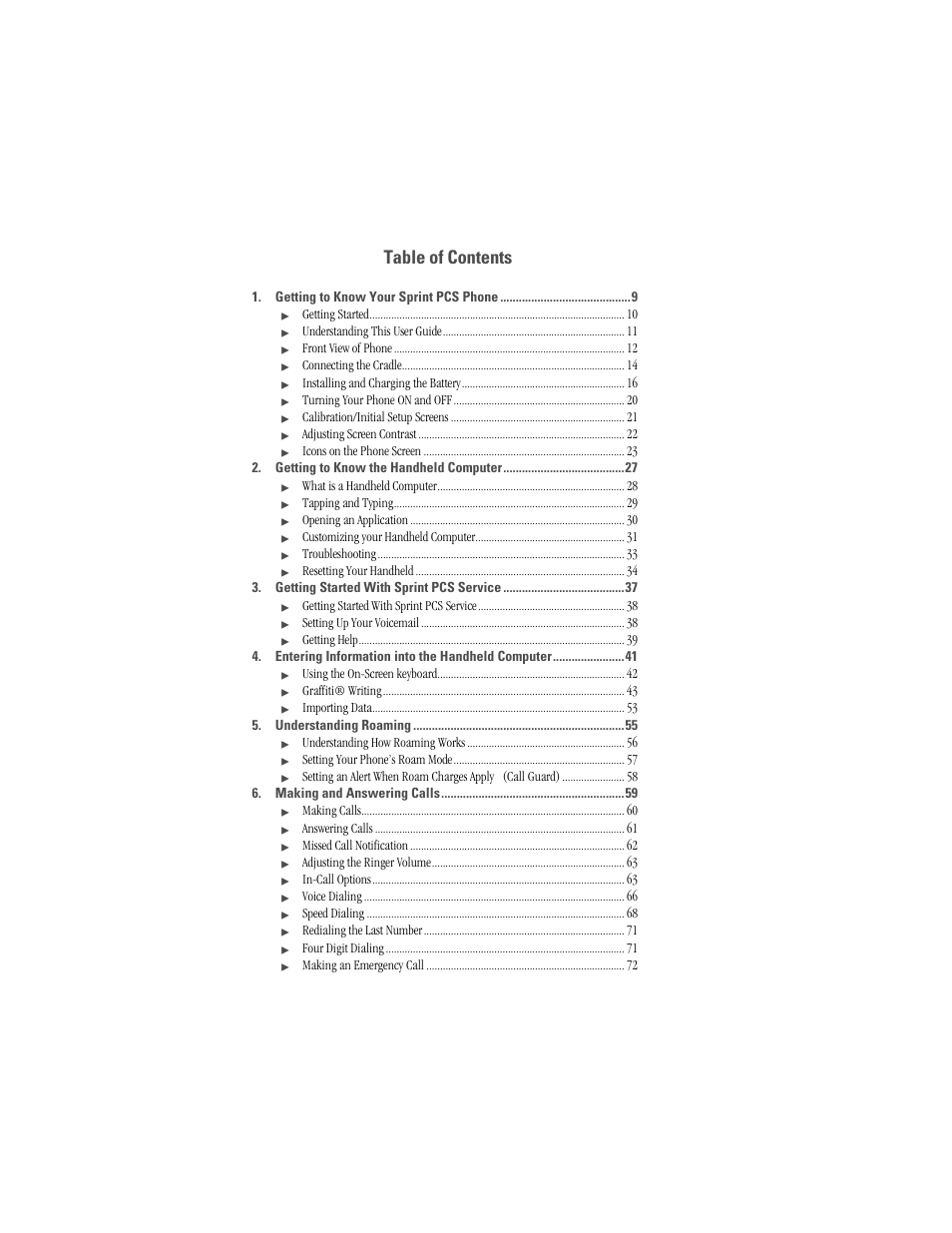 Samsung SPH-I300 User Manual | Page 6 / 313