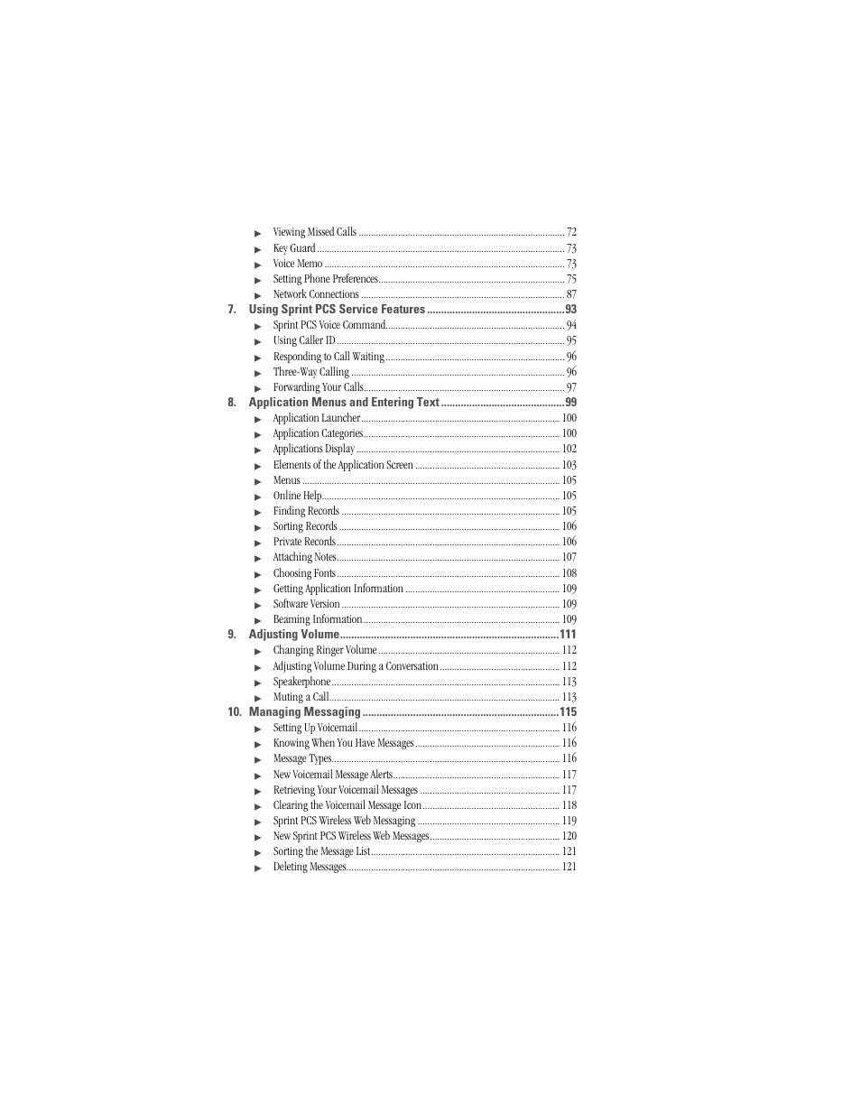 Samsung SPH-I300 User Manual | Page 7 / 313